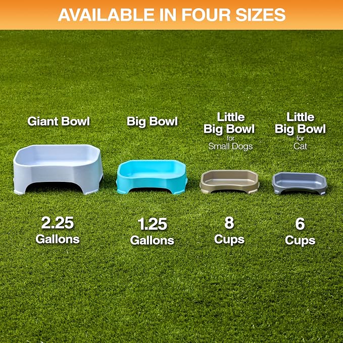 Neater Pet Brands Extra Large Water Bowl for Dogs, Outdoor Dog Water Bowl (2.25 Gallon XL Capacity), Big Trough Style Food Dish for Indoors or Outside, No Spill Large Dog Bowls, Champagne - Image 9