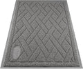Pawkin Cat Litter Mat, Patented Design with Litter Lock Mesh, Extra Large, Durable, Easy to Clean, Soft, Fits Under Litter Box, Litter Free Floors, Gray by Pawkin